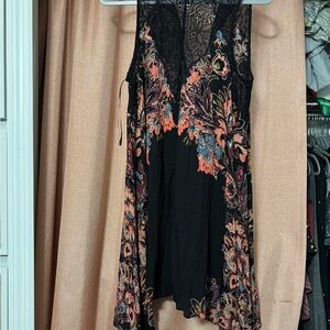 Free People Black Lace Dress
